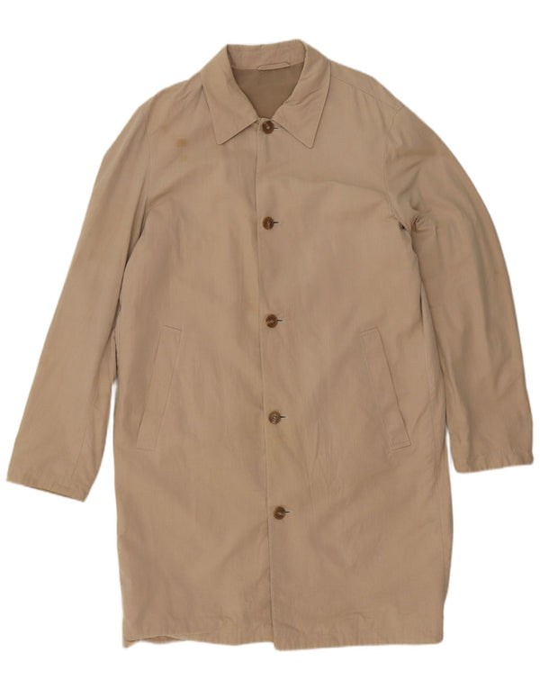 Płaszcz męski Hugo Boss UK 42 XL, beżowy, bawełniany