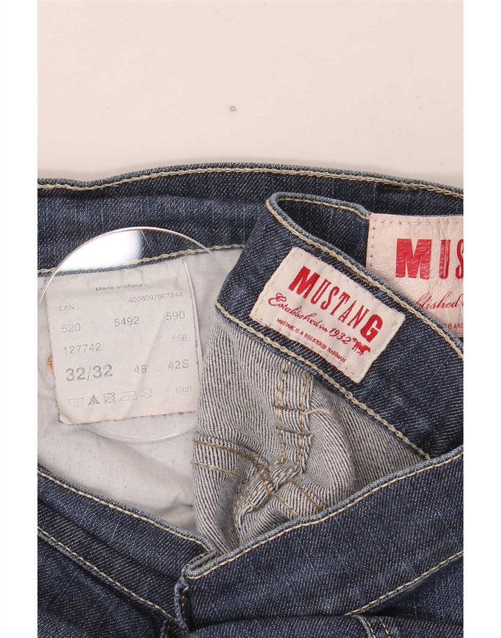 Damskie jeansy Bootcut Mustang W32 L32 Granatowe, bawełniane