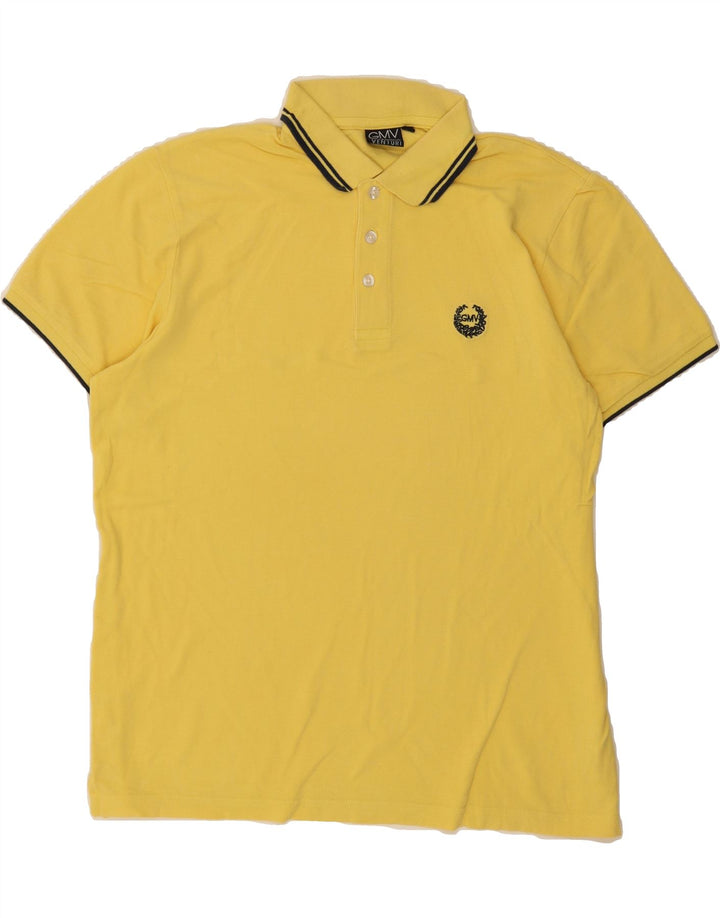 GIANMARCO VENTURI Mens Polo Shirt 2XL Yellow Cotton Vintage Gianmarco Venturi and Second-Hand Gianmarco Venturi from Messina Hembry 