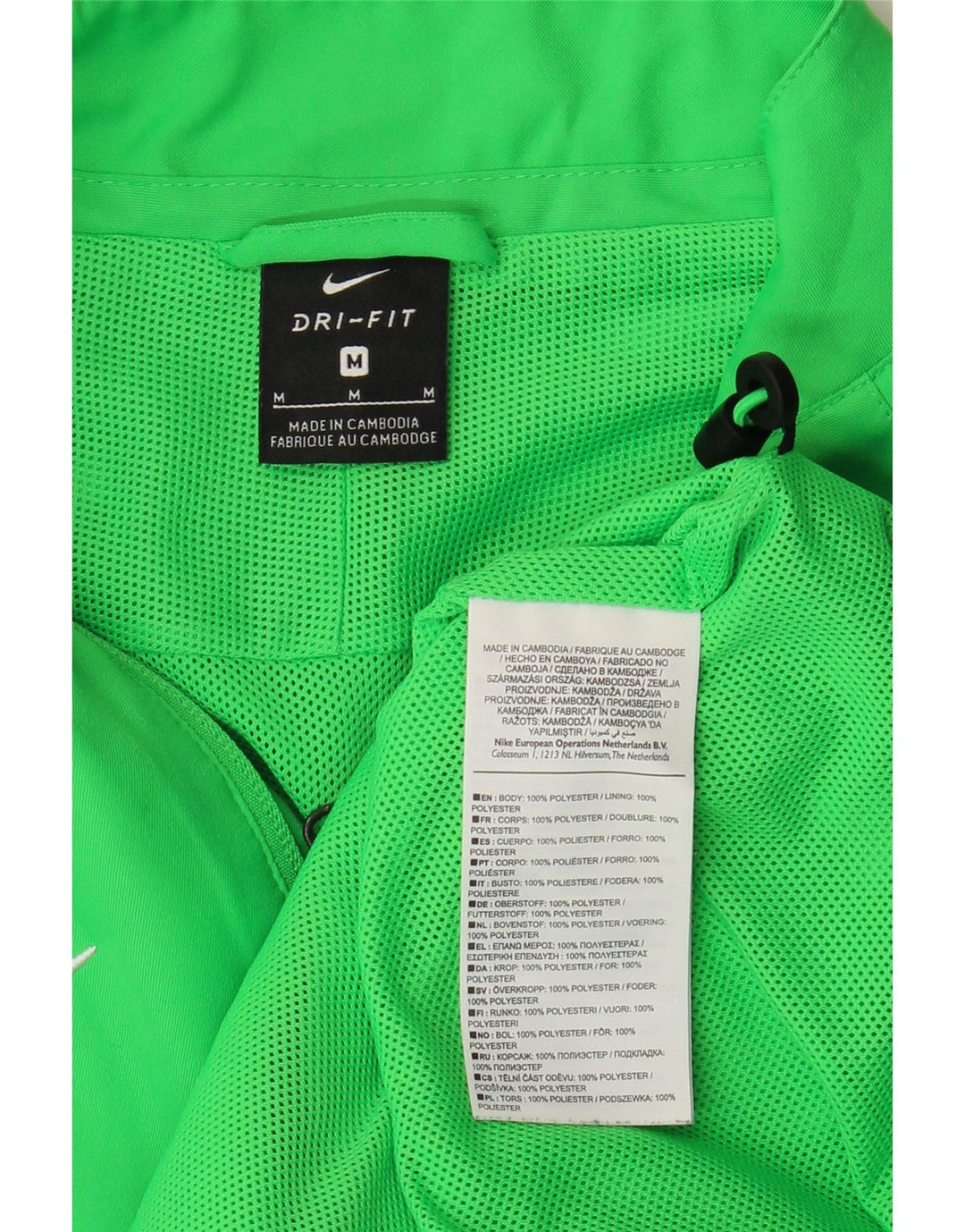 Męska kurtka dresowa Nike Dri Fit, poliester w kolorze średniej zieleni