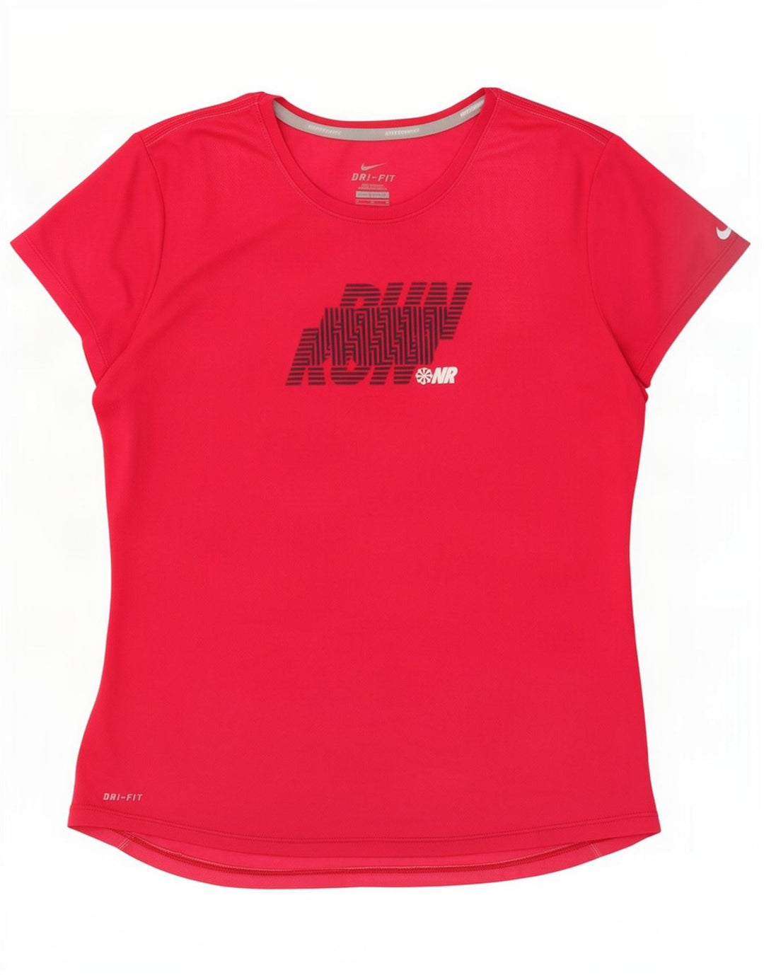 Damska koszulka Nike Dri Fit z grafiką Top UK 12, średni różowy poliester