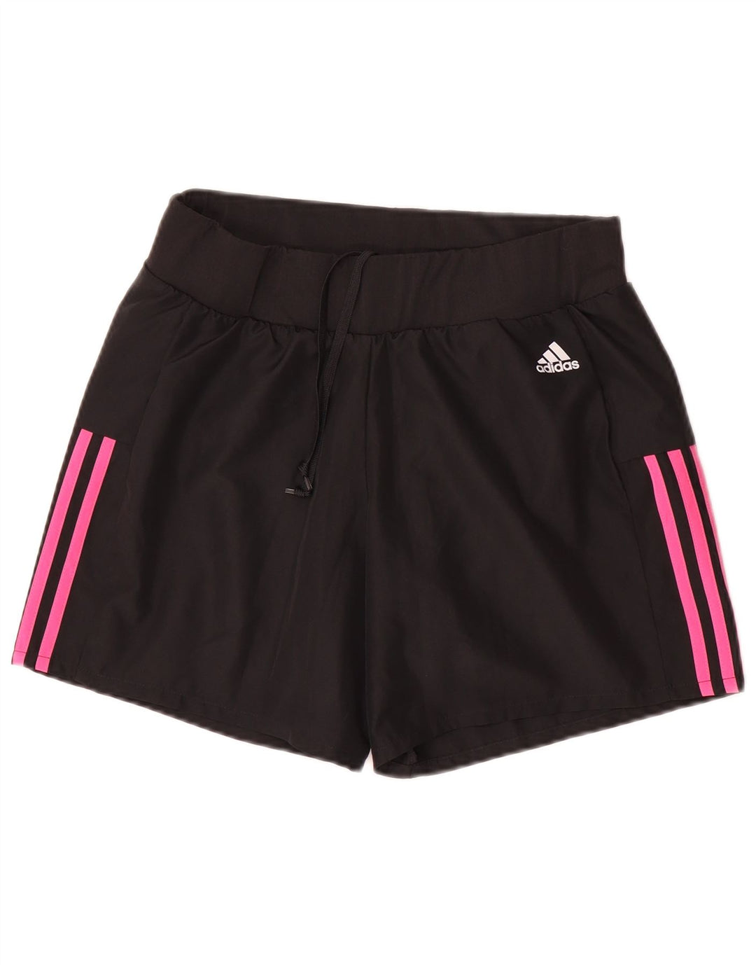 Damskie spodenki sportowe Adidas UK 10, małe, czarne, poliestrowe