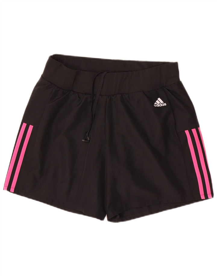 Damskie spodenki sportowe Adidas UK 10, małe, czarne, poliestrowe