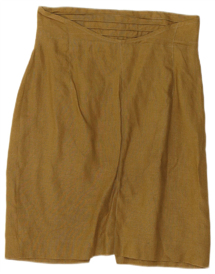 IMERIO TACCHELLA Womens 4 Button 2 Piece Skirt Set IT 40 Small W26  Khaki
