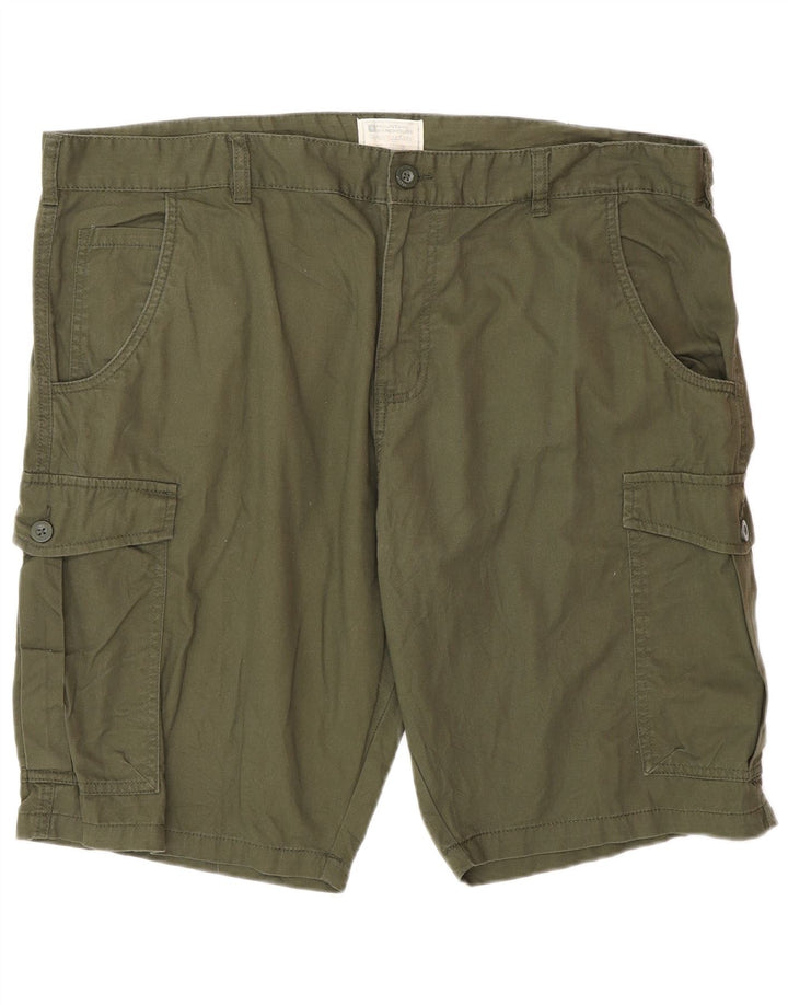 Męskie spodenki cargo Mountain Warehouse W40 XL, zielone, bawełniane
