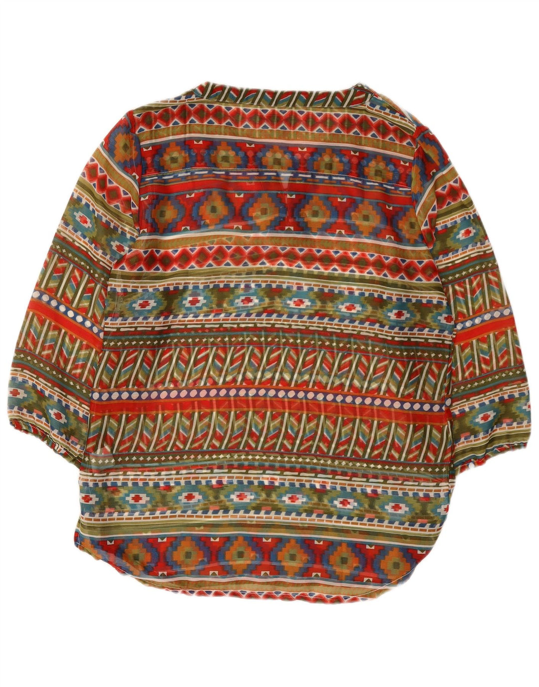 Bluzka damska Vintage Top EU 38/40 Średnia wielobarwna geometria