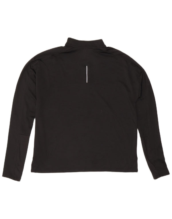 Damski dres NIKE Dri Fit z zamkiem błyskawicznym na szyi, UK 14, średni czarny