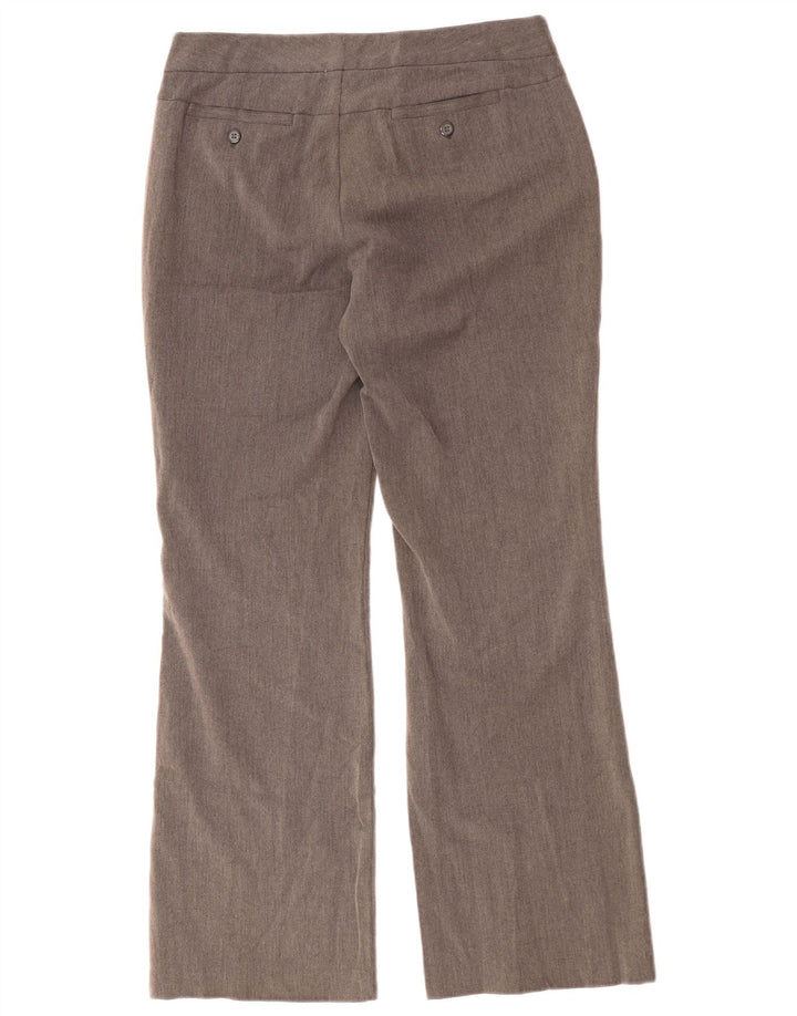 Damskie spodnie typu casual ze średnim stanem Dockers US 8 Medium W33 L32 Brązowy poliester