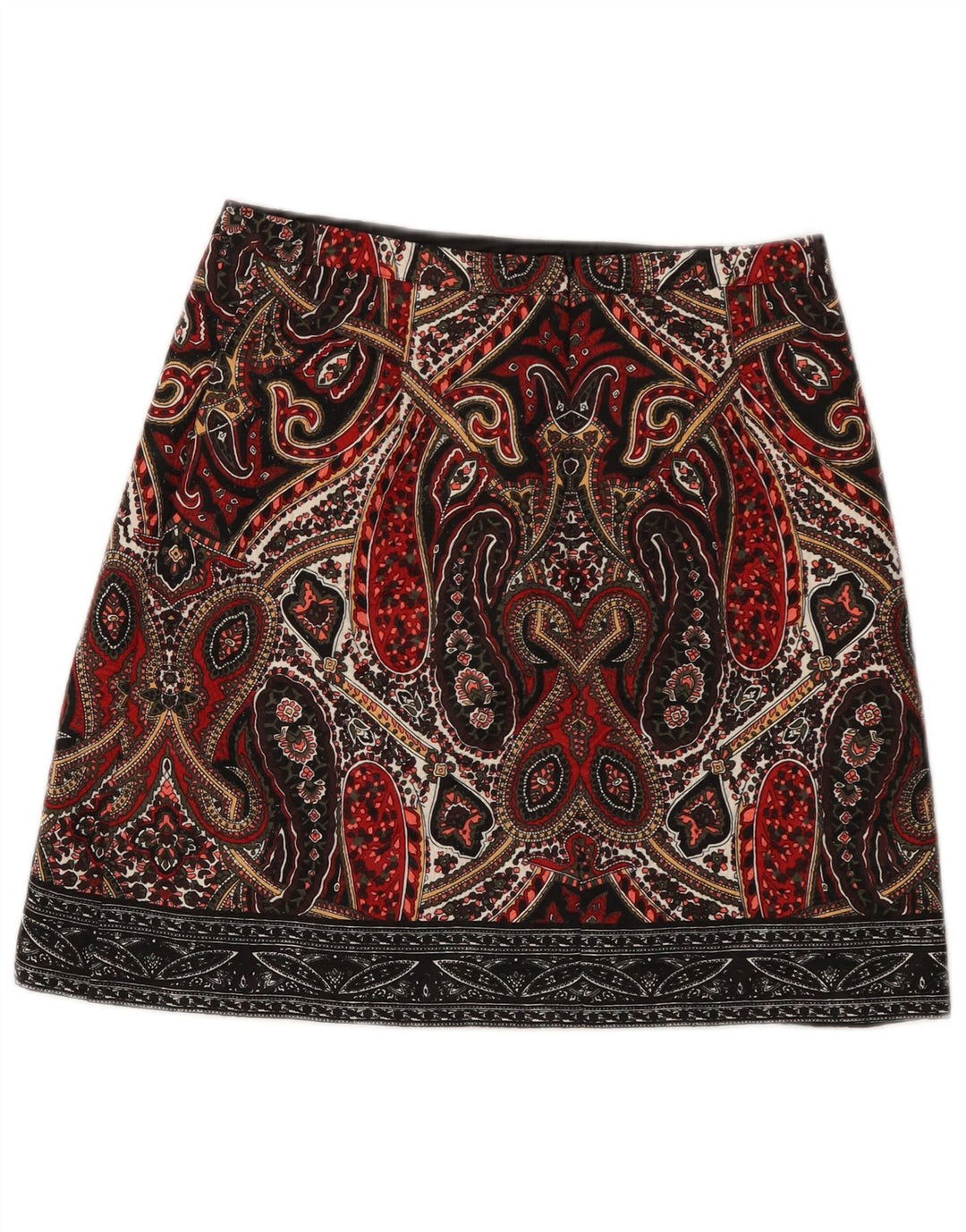 Damska spódniczka mini Oasis UK 12 Medium W28 Wielobarwny poliester Paisley