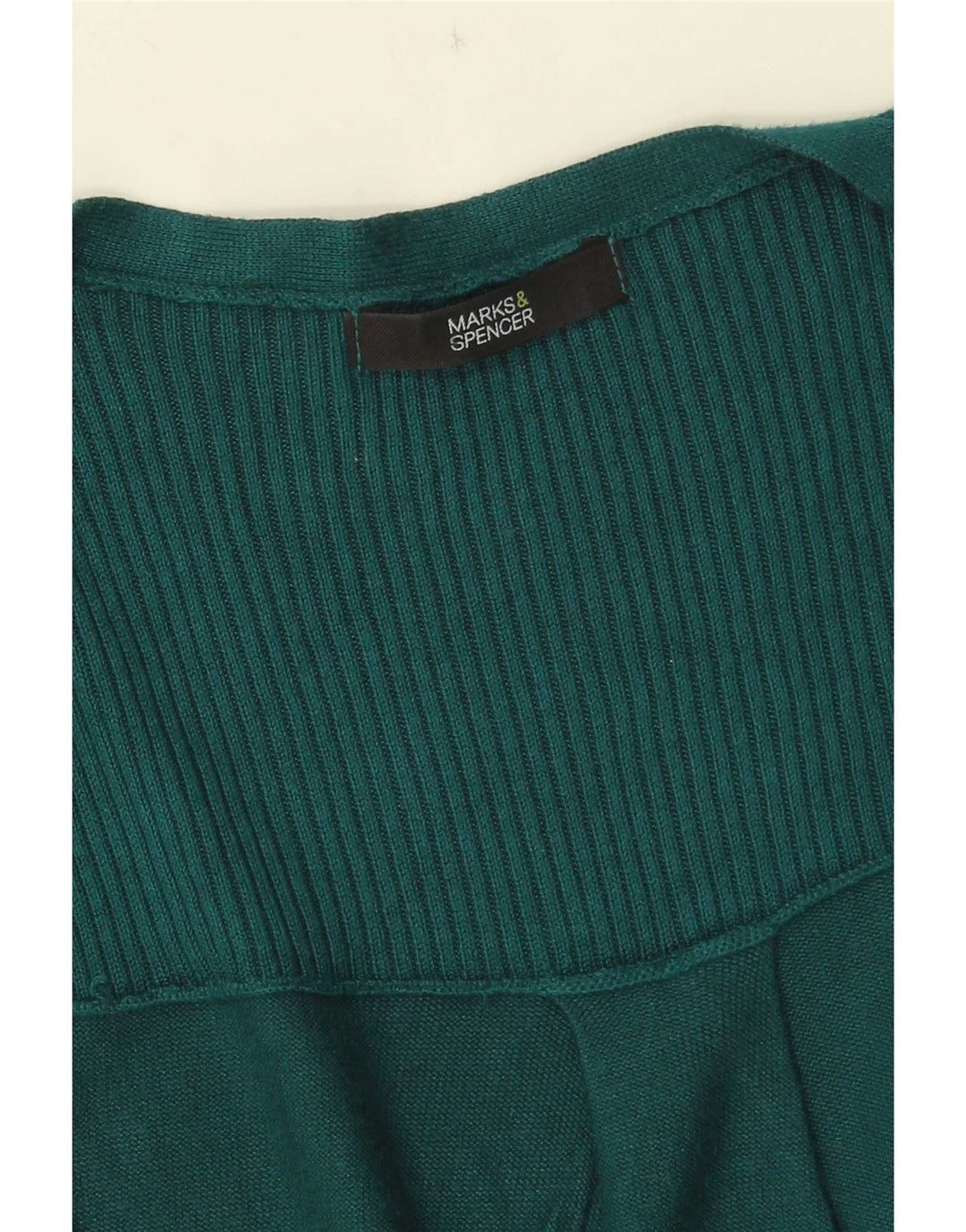 Marks & Spencer Damski sweter bez rękawów, UK 12, średni zielony