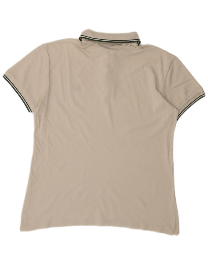 Męska lekka i elastyczna koszulka polo Fred Perry, duża, biała