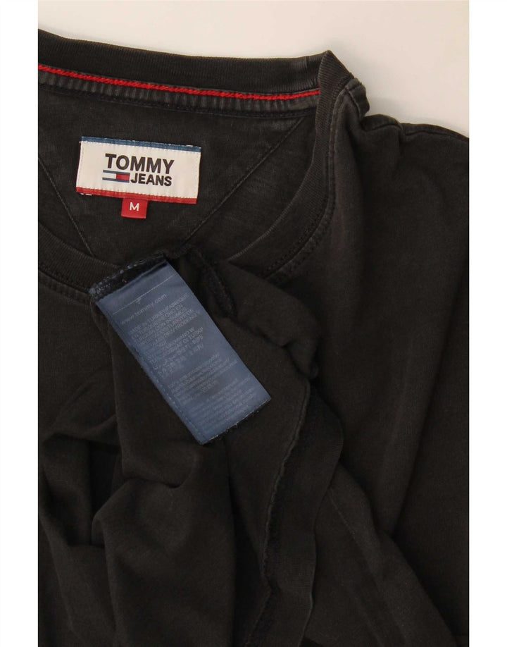 T-shirt męski Tommy Hilfiger Top, średni czarny, bawełniany