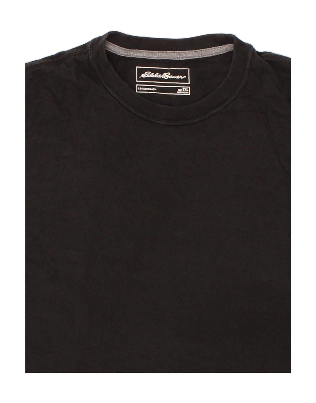EDDIE BAUER Mens T-Shirt Top XL Black Cotton Vintage Eddie Bauer and Second-Hand Eddie Bauer from Messina Hembry 