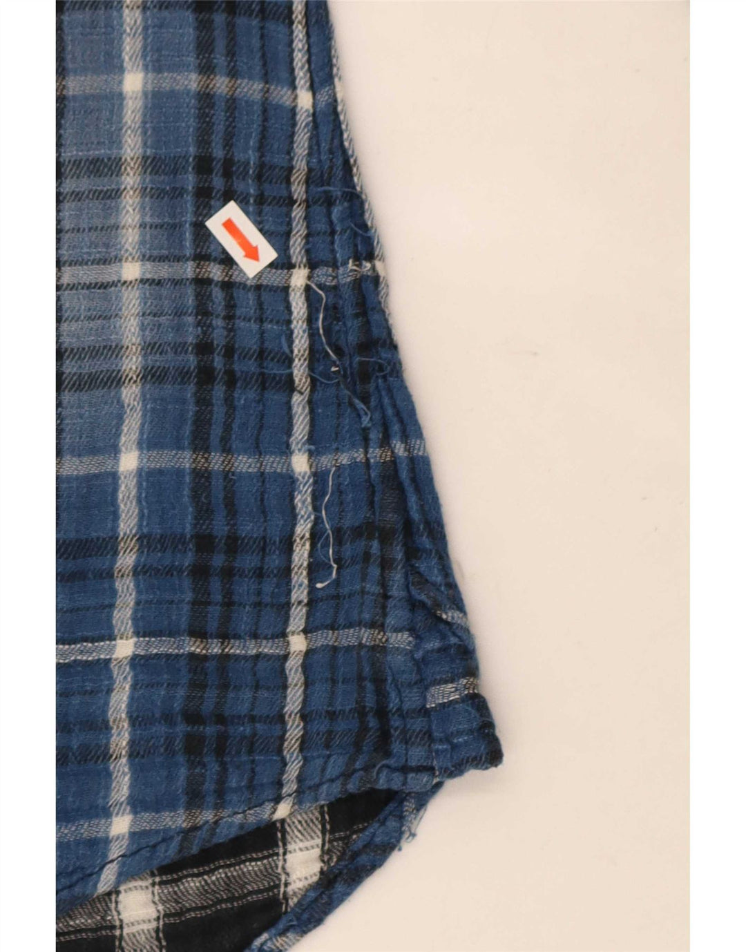 Koszula flanelowa męska Rifle w małą niebieską kratkę, bawełniana