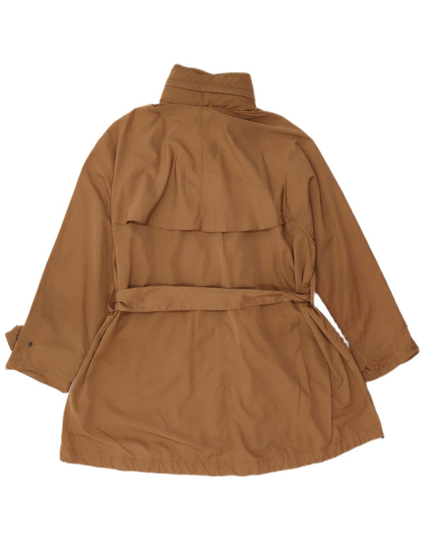 Damski trencz z kapturem, oversize Zara UK 10, mały, brązowy poliester