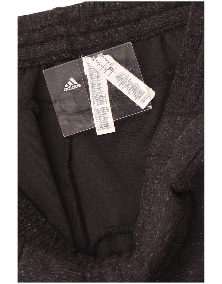 Męskie spodnie dresowe Adidas, średnioszare, bawełniane w cętki