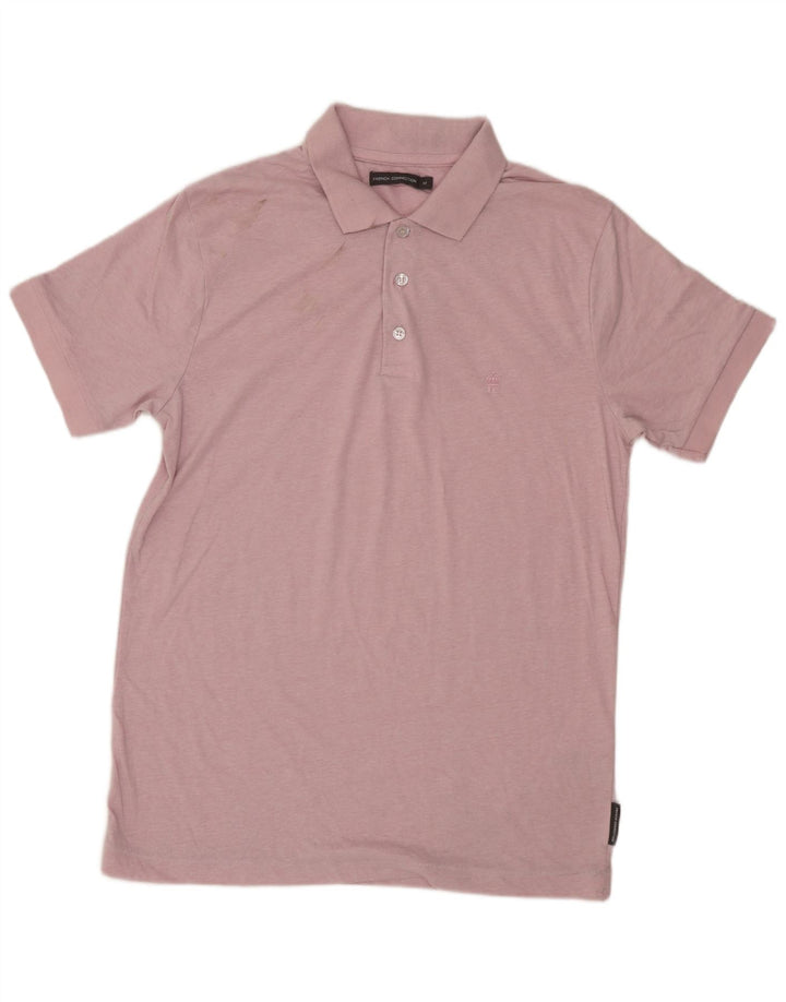 Męska koszulka polo FRENCH CONNECTION Średnioróżowa, bawełniana