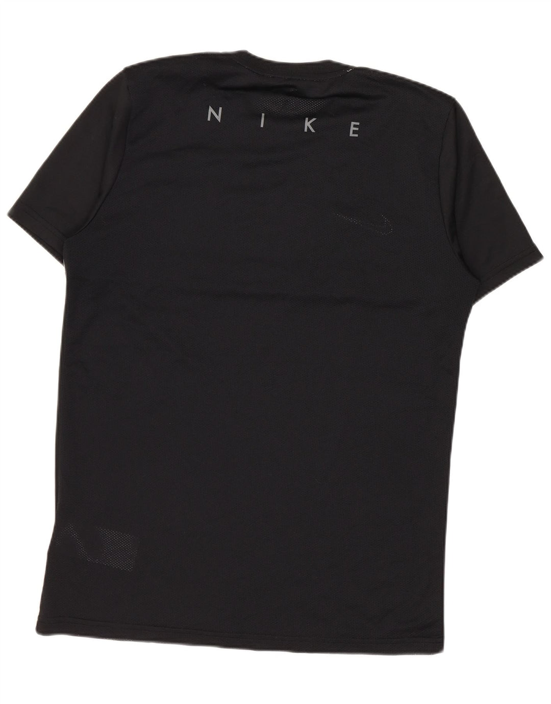 Męski T-shirt Nike Dri Fit Top, średni czarny poliester z blokami kolorów