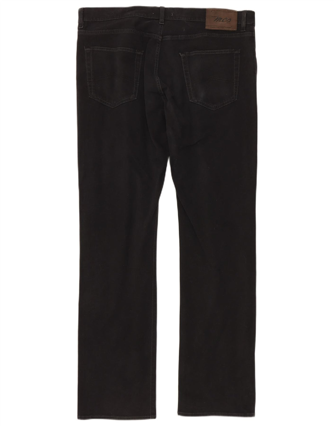 MARLBORO CLASSICS Męskie proste dżinsy o regularnym kroju W36 L34 Czarna bawełna