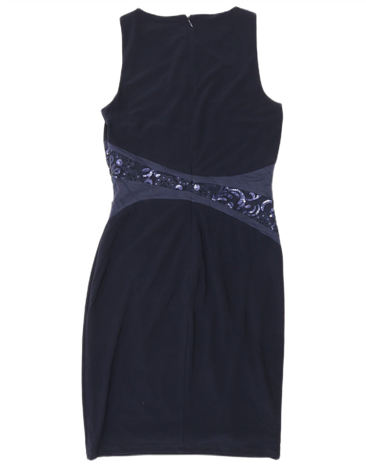 RALPH LAUREN Damska sukienka płaszczowa bez rękawów US 4, mała, granatowa, z poliestru