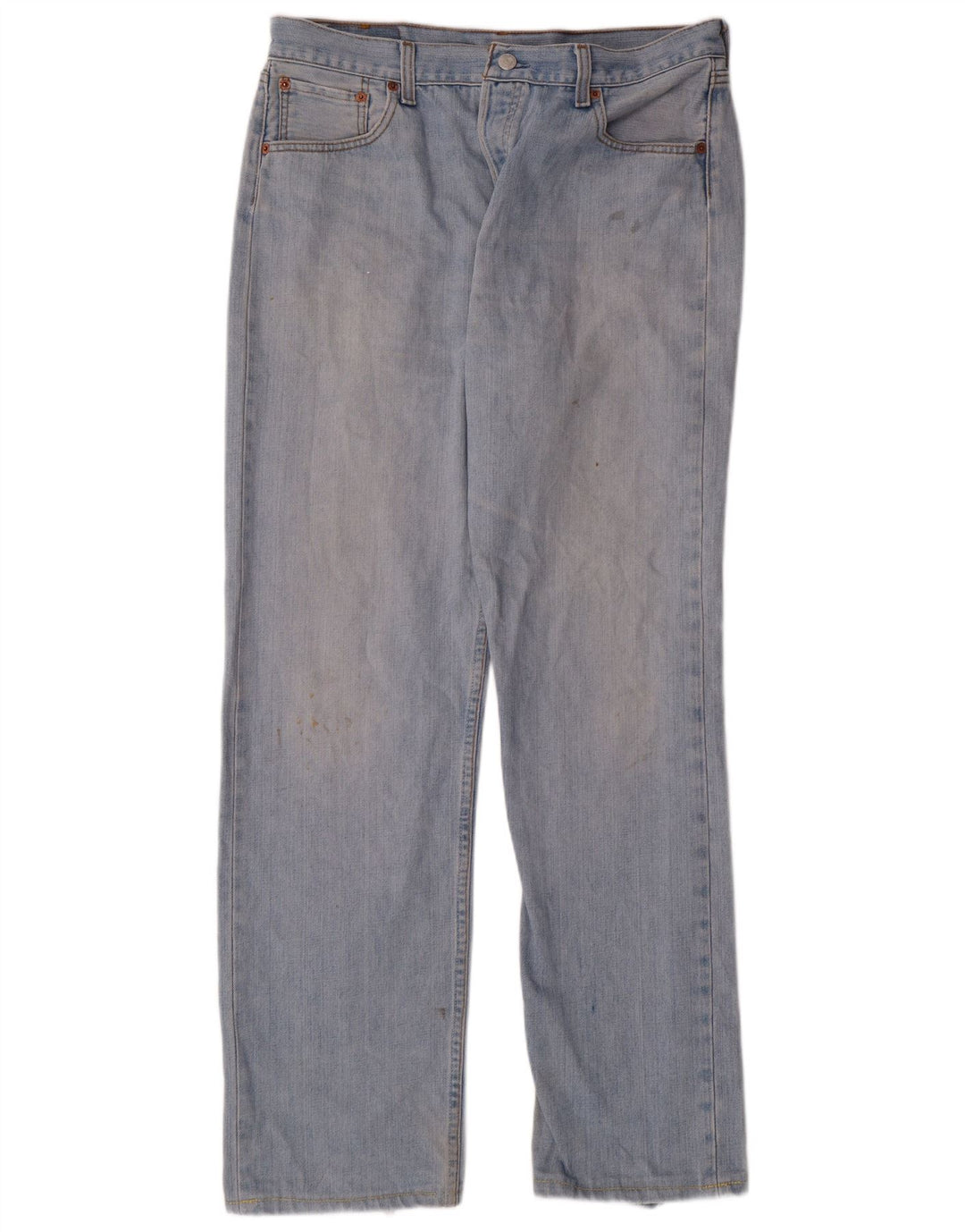 Męskie jeansy LEVI'S 501 Straight W36 L31 Niebieskie bawełniane