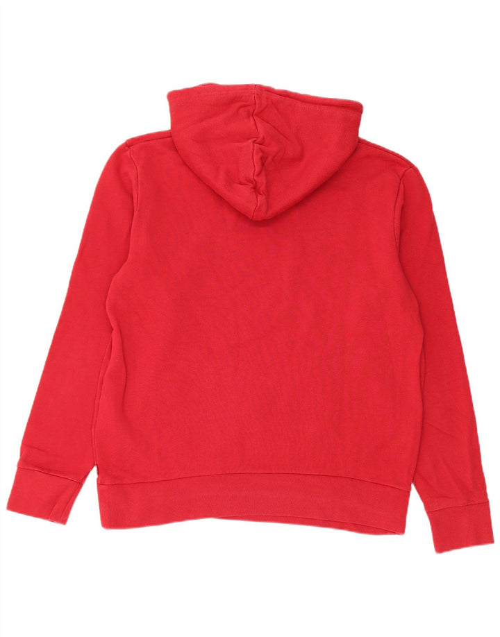Męski sweter z kapturem Levi's z grafiką, średnio czerwony, bawełniany