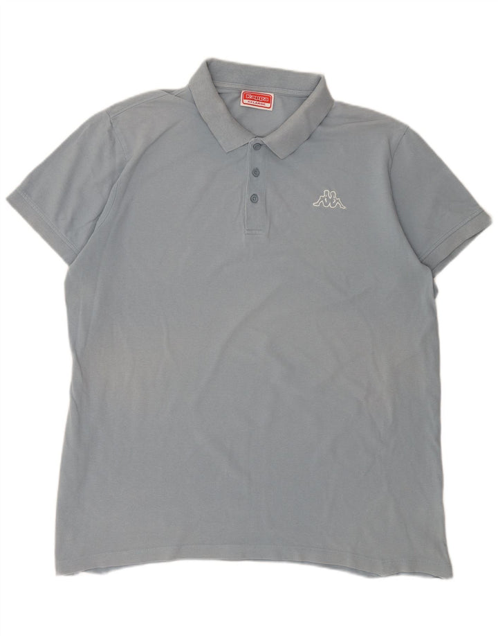 Męska koszulka polo Kappa 2XL, niebieska, bawełniana