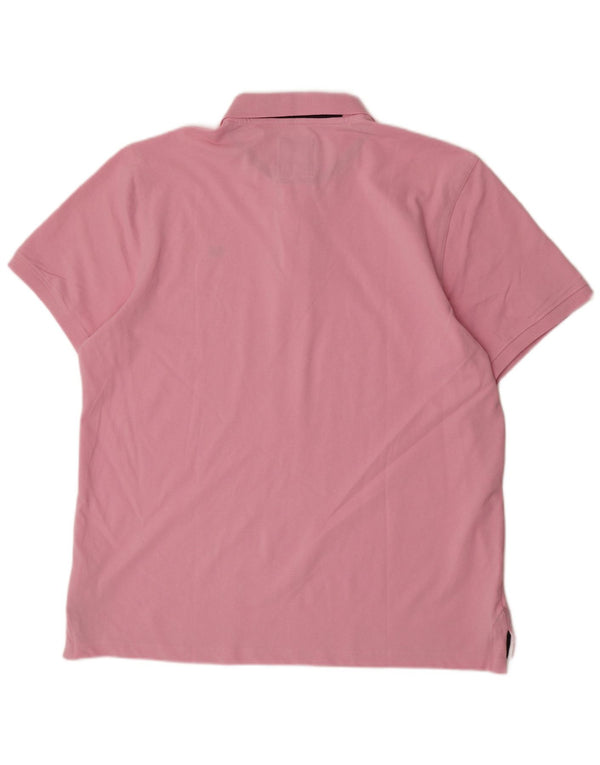 Crew Clothing Męska koszulka polo 2XL Różowa bawełna