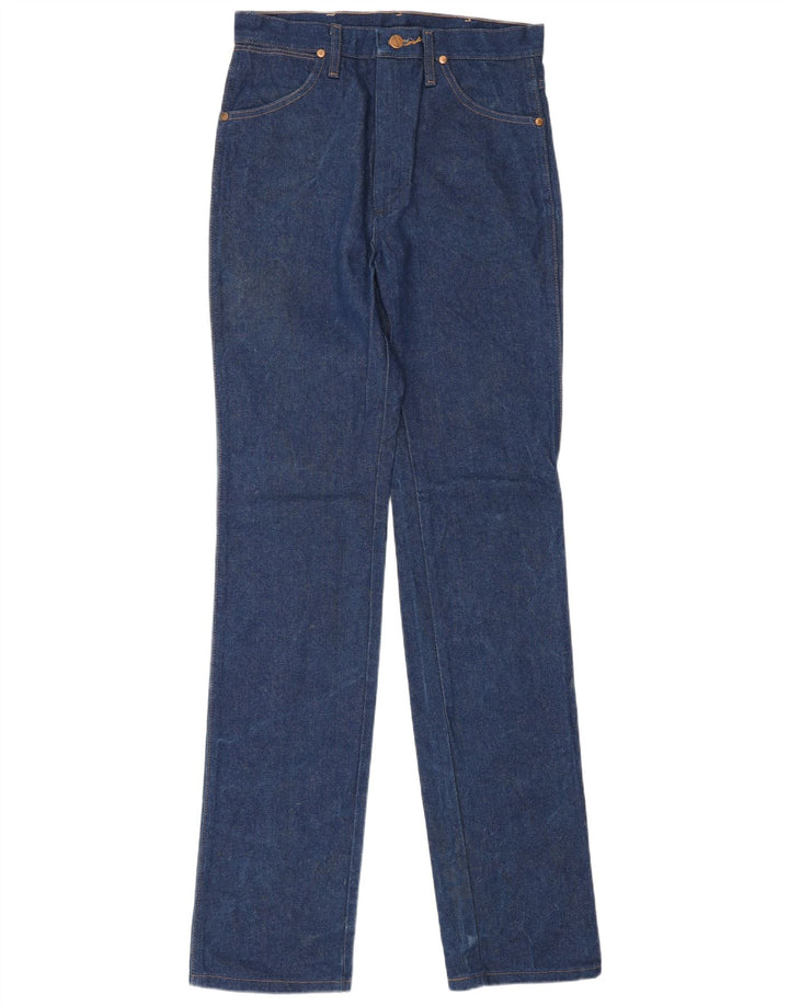 Damskie proste dżinsy Wrangler W30 L36 Niebieskie bawełniane