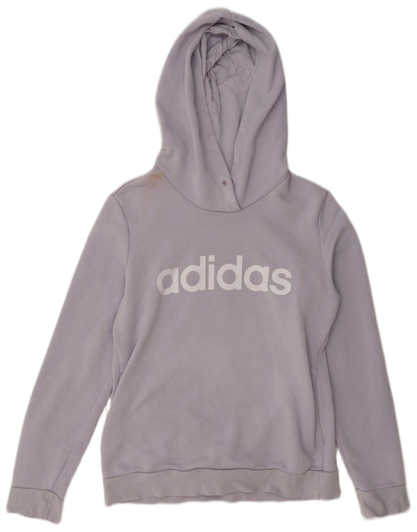 Damska bluza z kapturem Adidas Graphic UK 8/10 Mała fioletowa bawełna