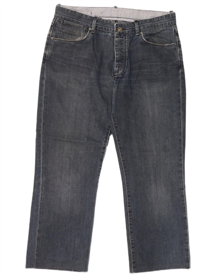 MASSIMO DUTTI Mens Straight Jeans EU 46 Large W36 L27 Blue Cotton