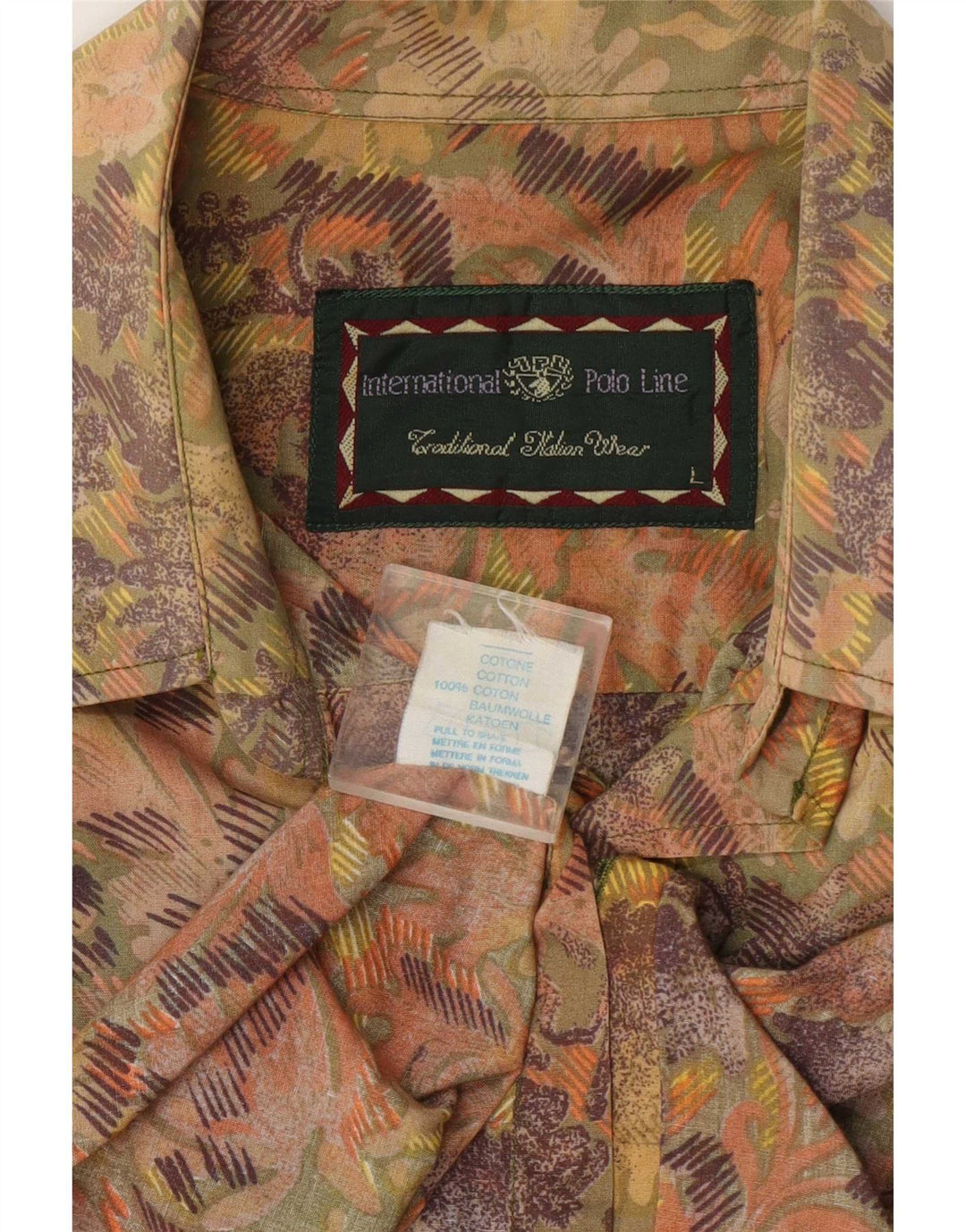 Koszula męska z krótkim rękawem w stylu vintage, duża, wielobarwna bawełna Paisley