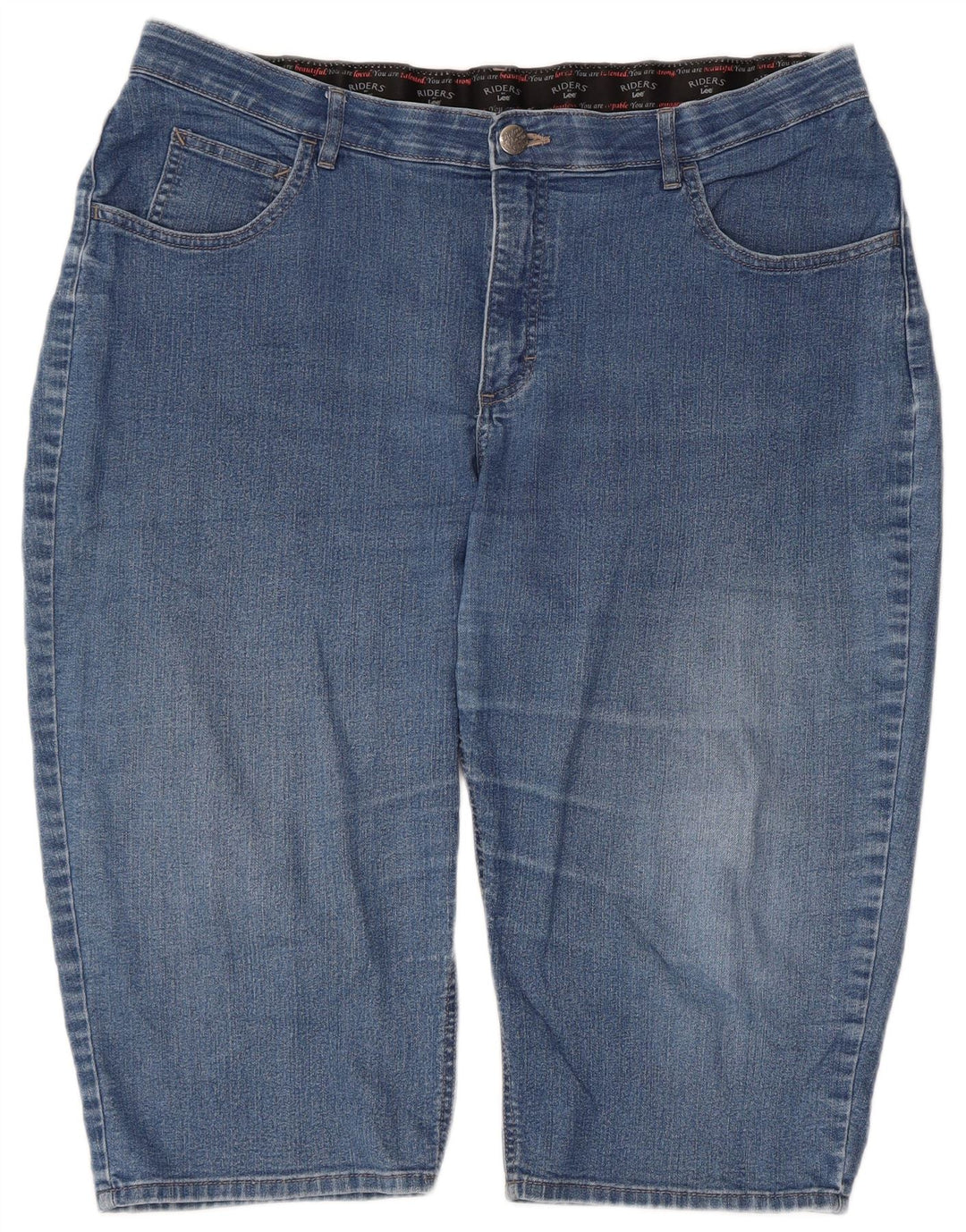 Damskie spodenki jeansowe Lee Riders W40 2XL Niebieskie, bawełniane