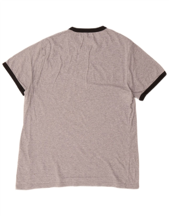 Męski T-shirt z grafiką Levi's, duży, szary, z bawełny w plamki