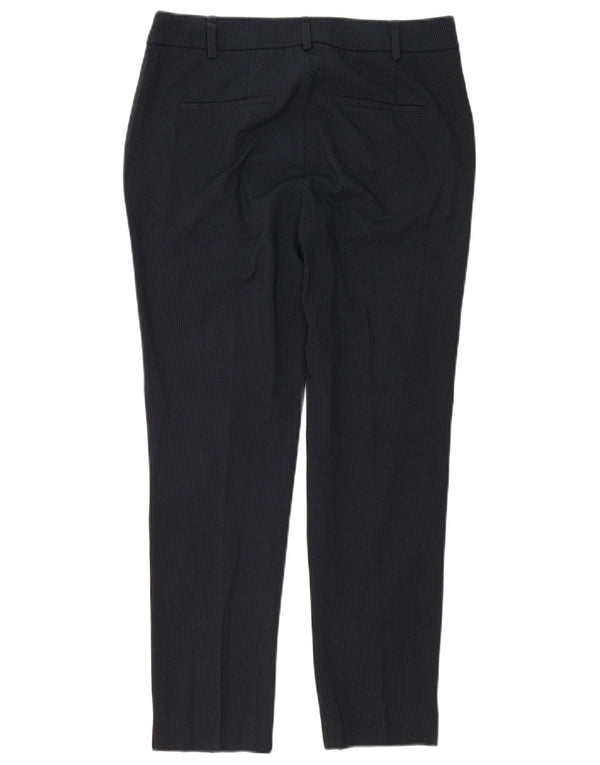 Spodnie damskie Zara Slim Chino EU 38 Small W28 L28 Granatowe prążki