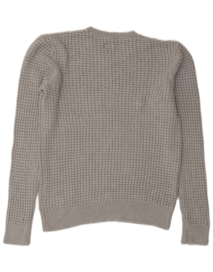 ALL SAINTS Mens Crew Neck Jumper Sweater XS Grey Cotton