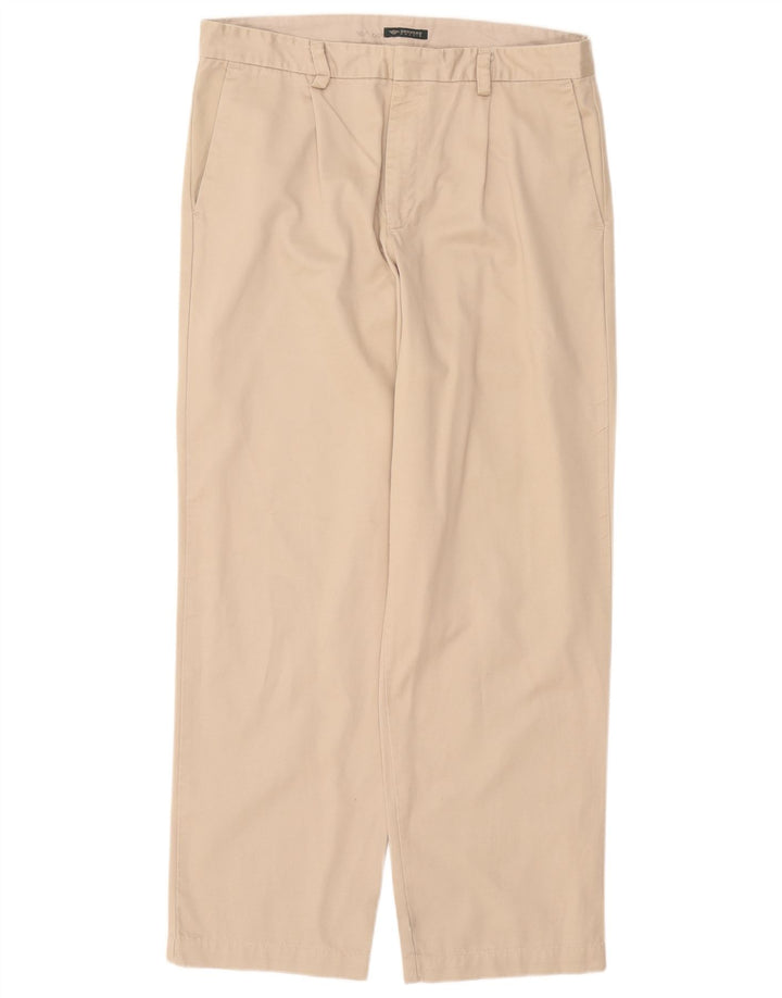 Męskie spodnie chino o luźnym kroju DOCKERS khaki W34 L32 beżowe