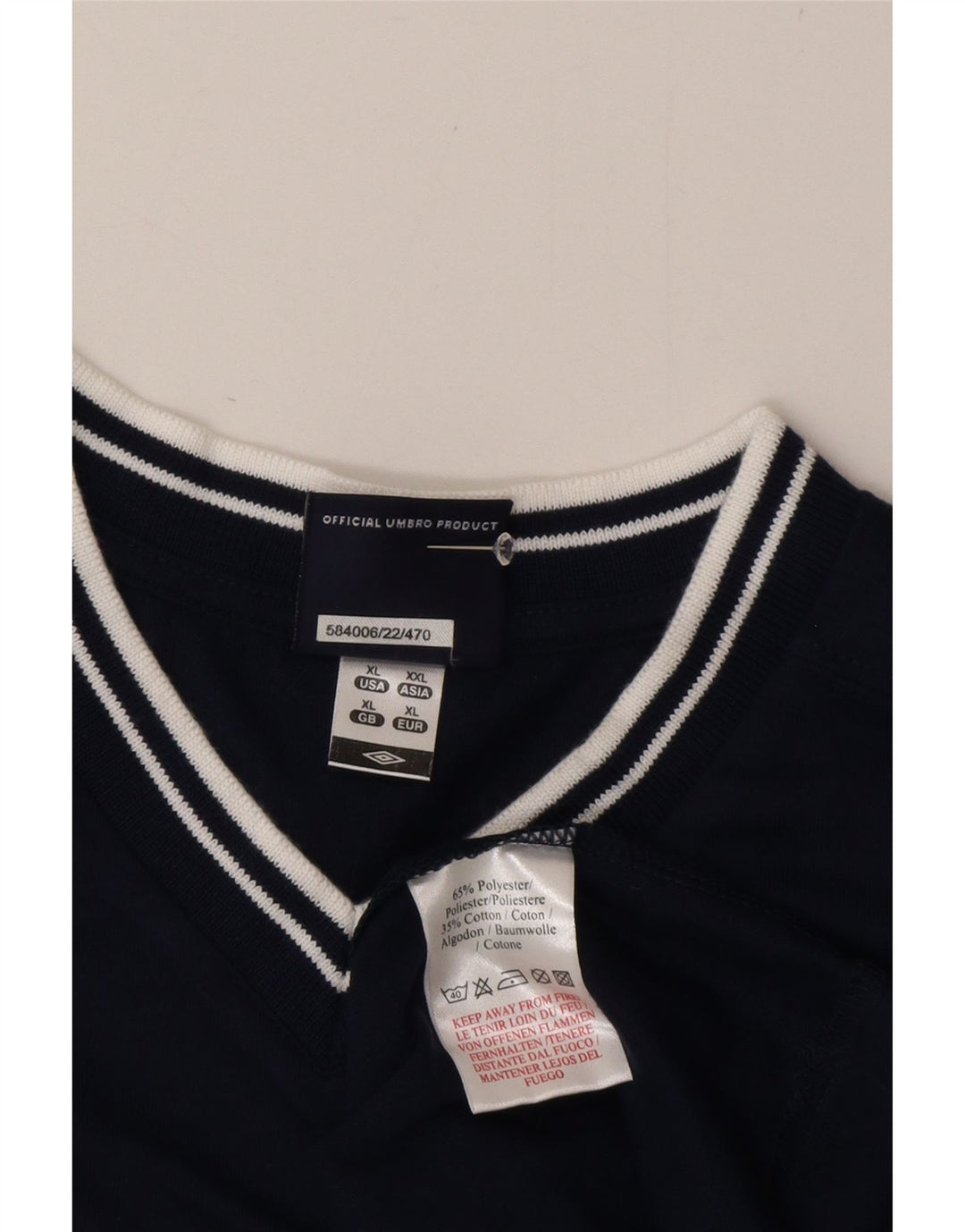 T-shirt męski Umbro Top XL, granatowy, poliester