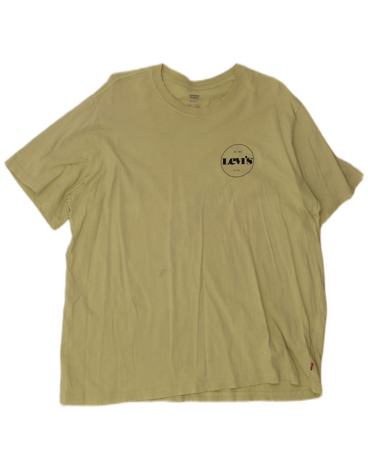Męski T-shirt o swobodnym kroju Levi's, bawełniany, XL, khaki
