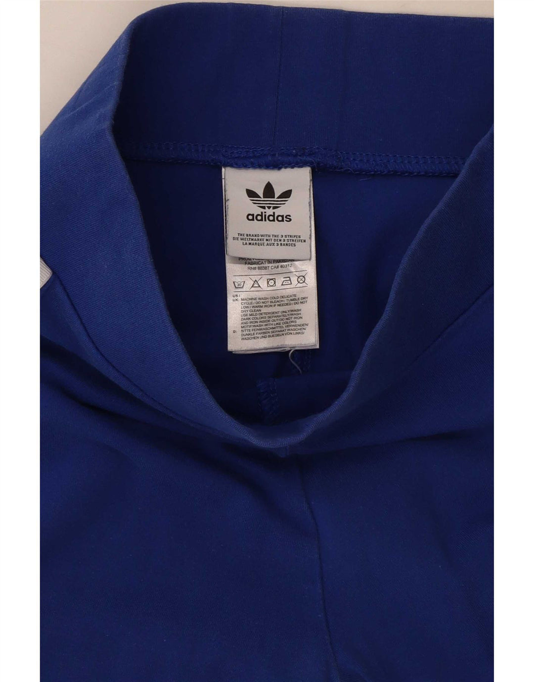 Legginsy Damskie Adidas UK 8 Małe Niebieskie Bawełniane