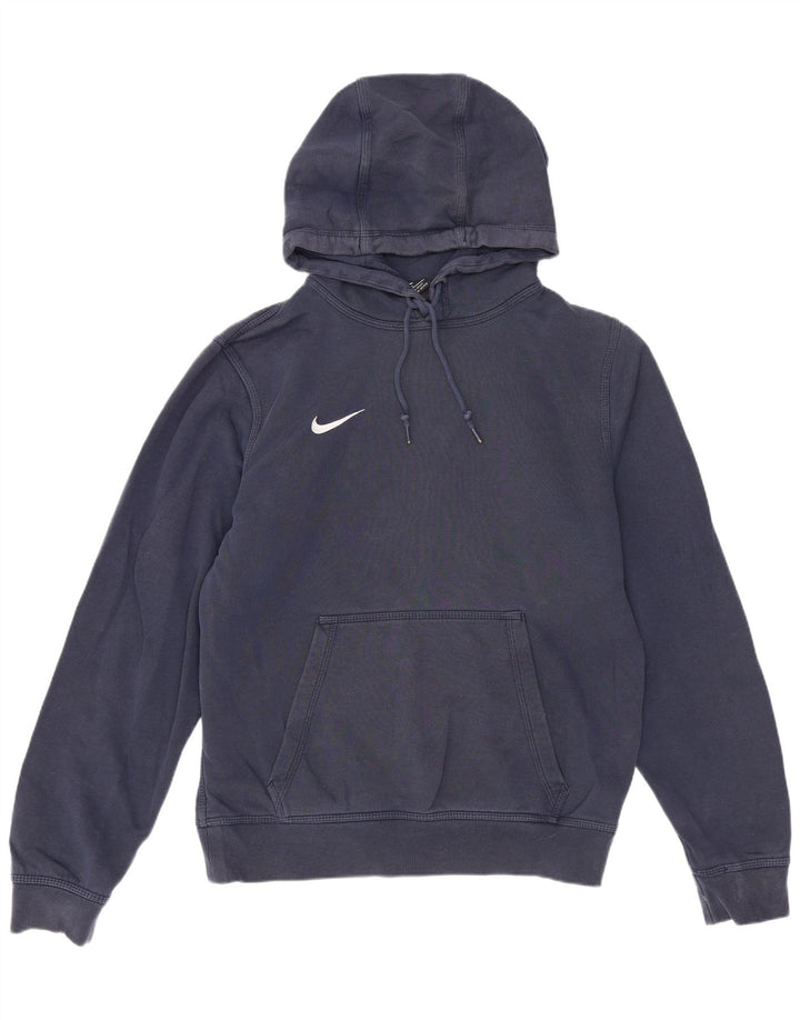 Męski sweter z kapturem Nike, mały, granatowy, bawełniany