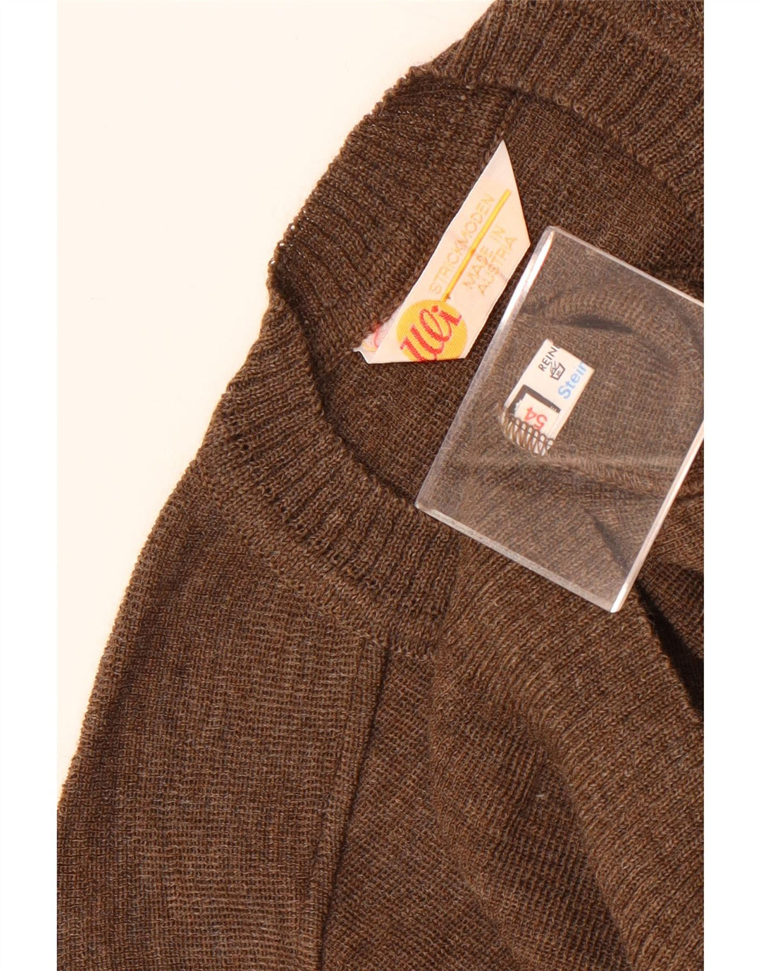 Strickmoden Męski podkoszulek z kamizelką EU 54 XL, brązowa wełna