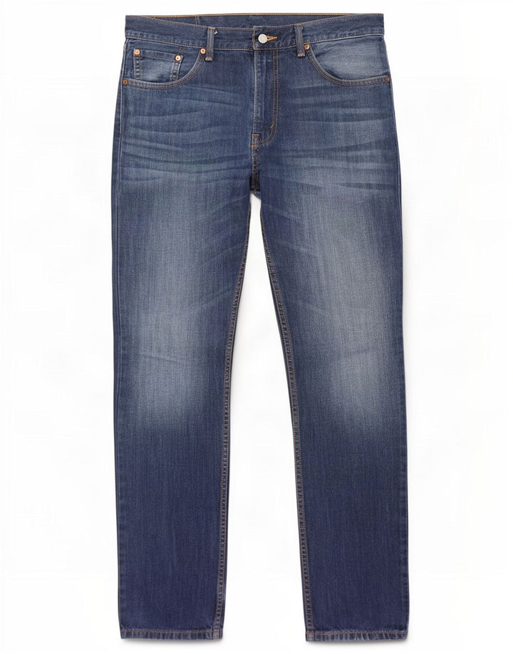 Męskie jeansy Levi's Slim W36 L34 Niebieskie bawełniane