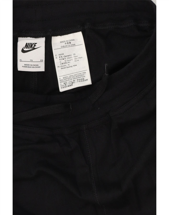 Męskie spodenki sportowe NIKE z grafiką XL, czarne, bawełniane