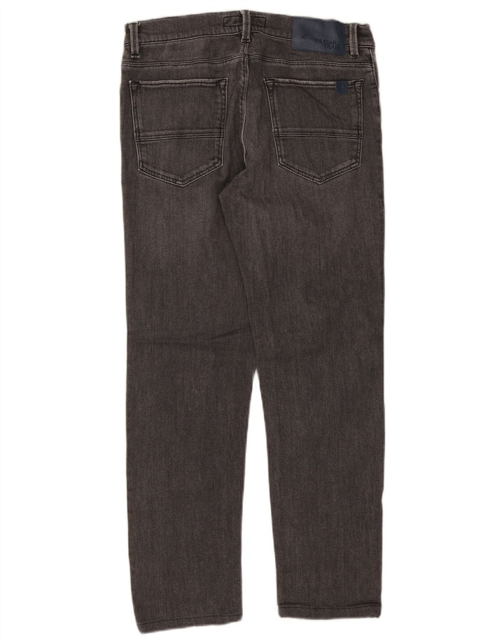 Męskie proste dżinsy TRUSSARDI W30 L27 szare