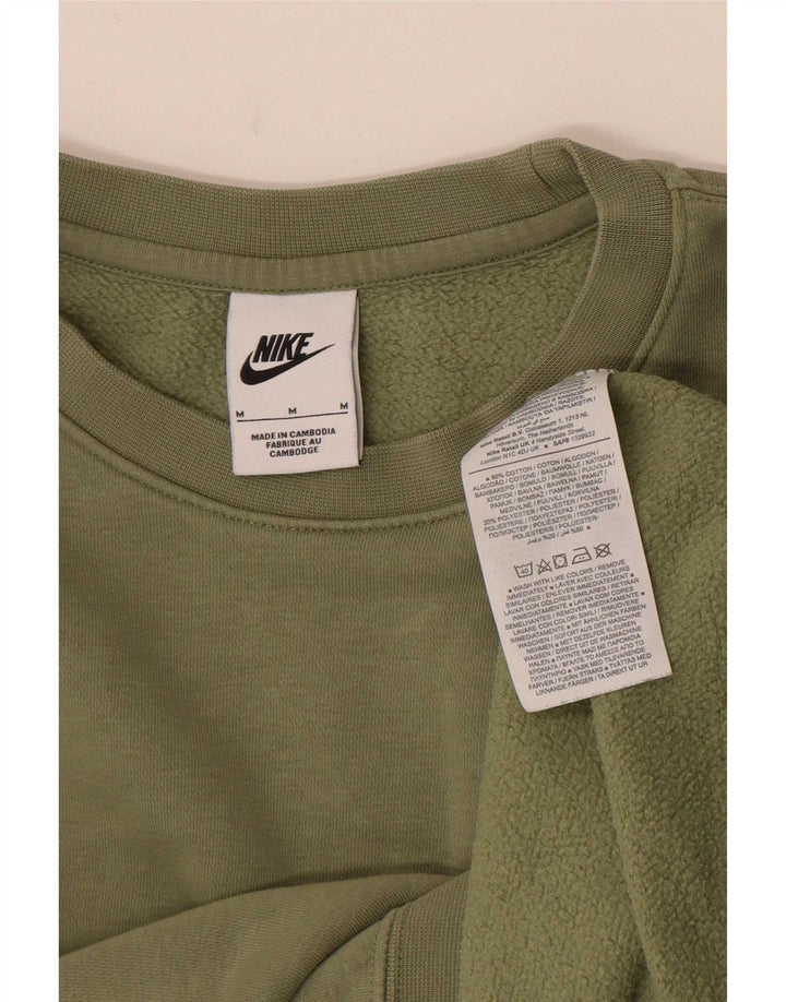 Męska bluza dresowa Nike, średnia, zielona, bawełniana, sportowa