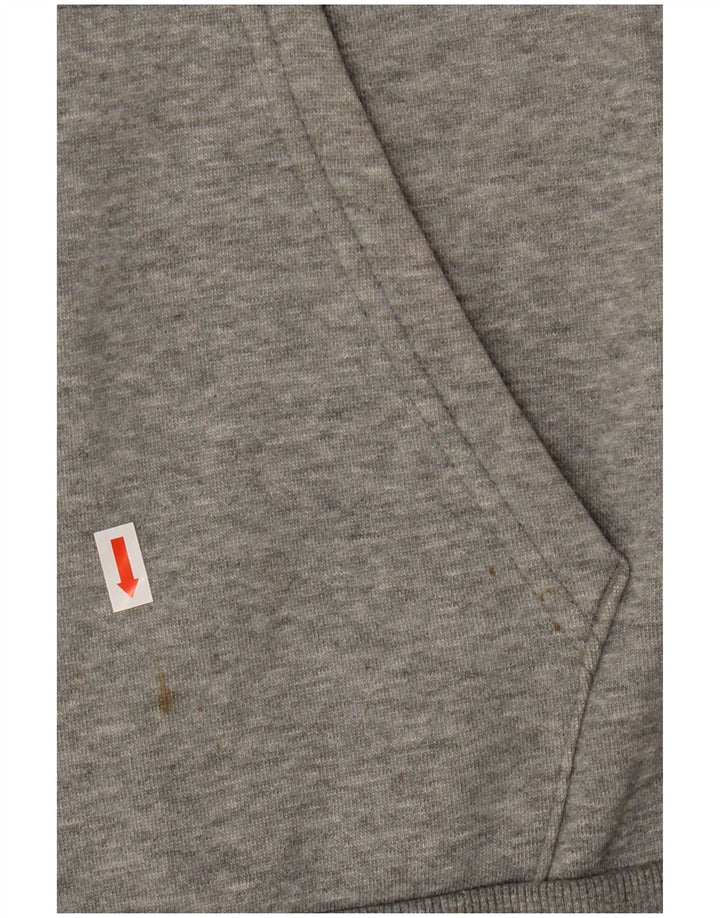 Męski sweter Puma z grafiką i zamkiem błyskawicznym, 2XL, szara bawełna