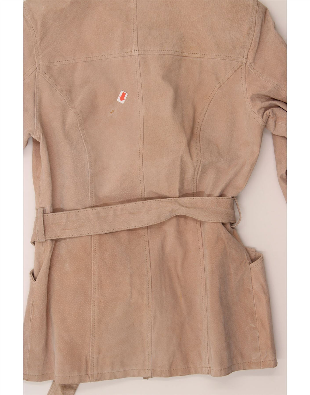 NEUTRAL ZONE Womens Leather Jacket UK 10 Small Beige Leather Vintage Neutral Zone and Second-Hand Neutral Zone from Messina Hembry 