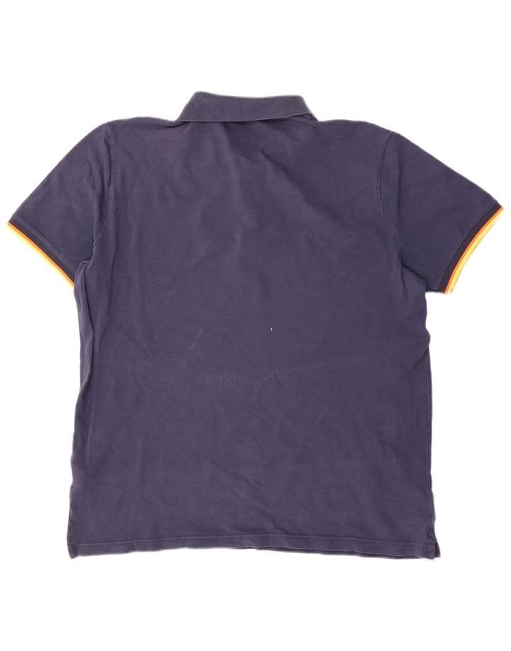 Męska koszulka polo K-Way 2XL, granatowa, bawełniana