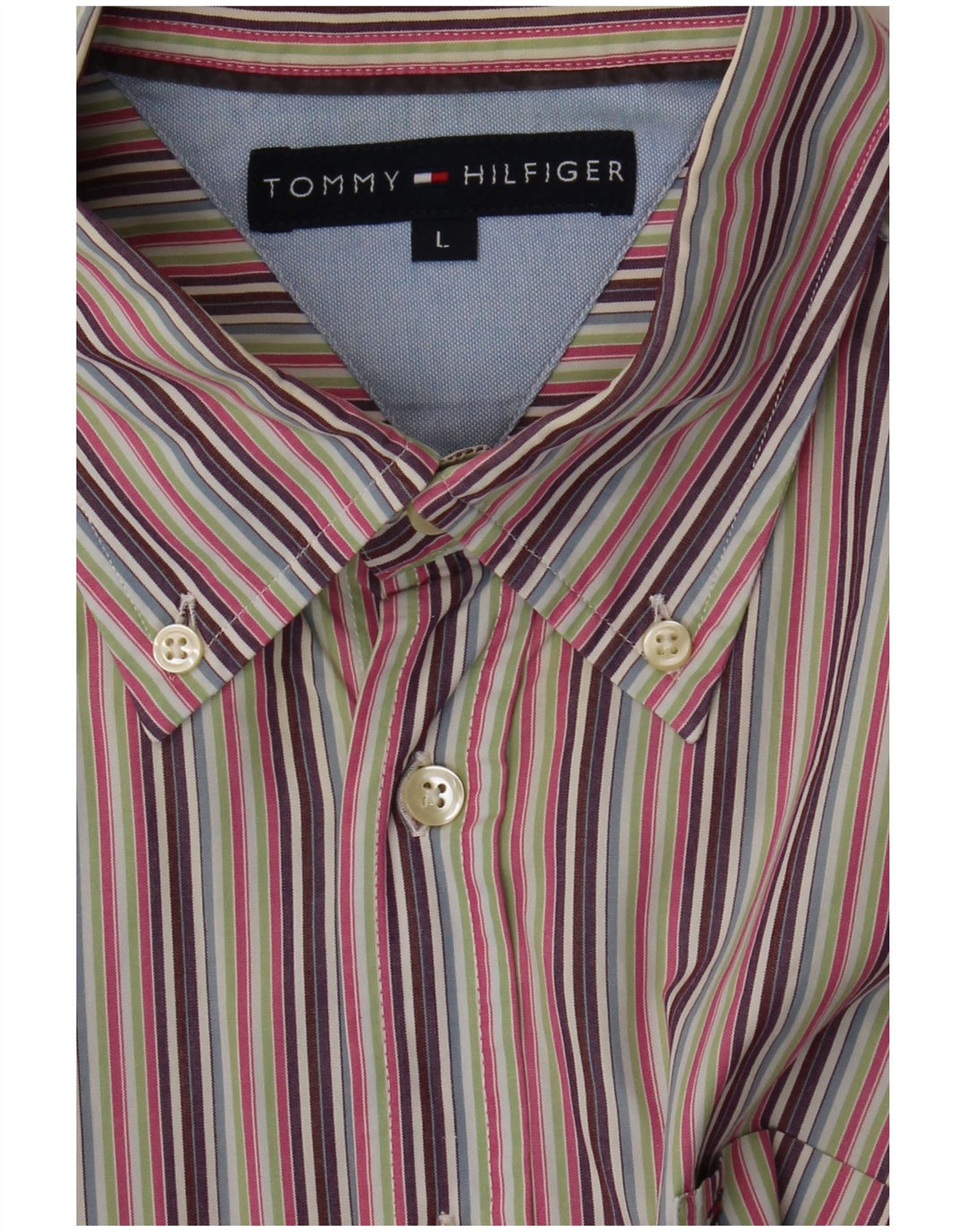 Koszula męska Tommy Hilfiger w duże, wielokolorowe paski